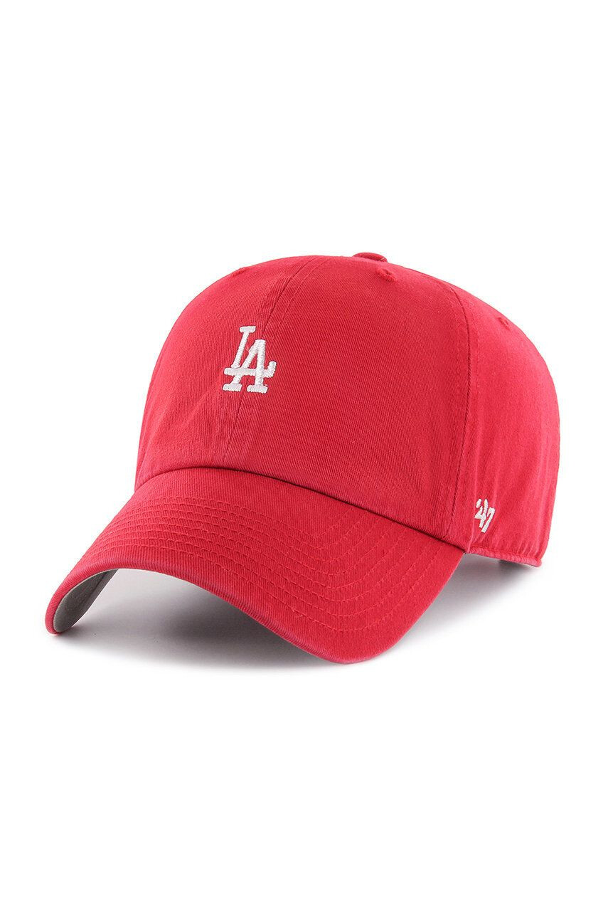 47brand Čepice Los Angeles Dodgers červená barva s aplikací - Pepit.cz