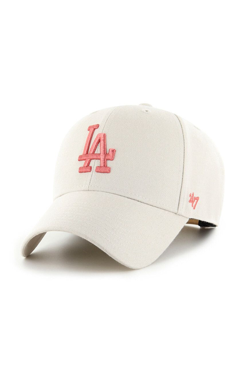 47brand Čepice Los Angeles Dodgers šedá barva s aplikací - Pepit.cz