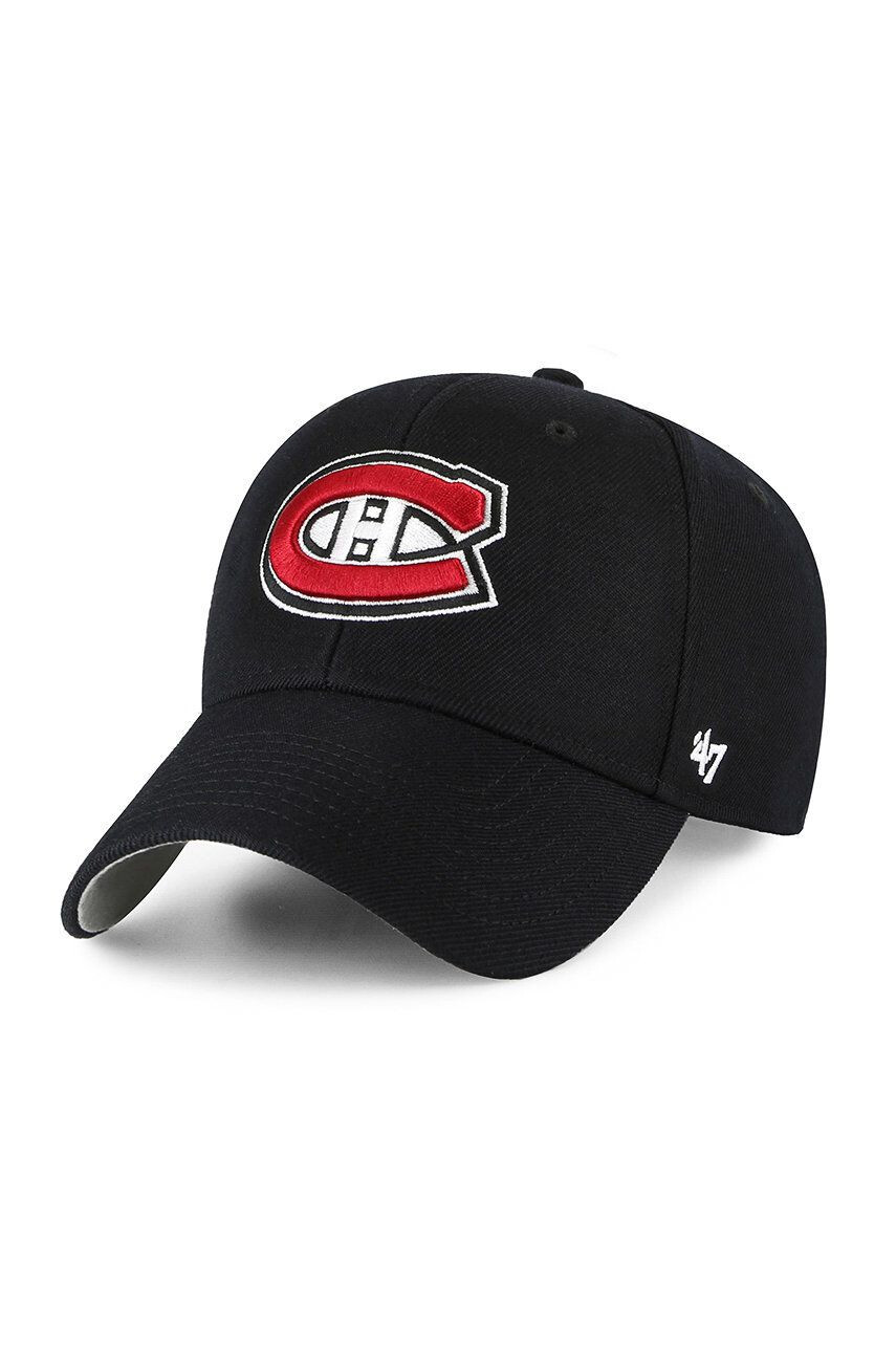 47brand Čepice Montreal Canadiens černá barva s aplikací - Pepit.cz