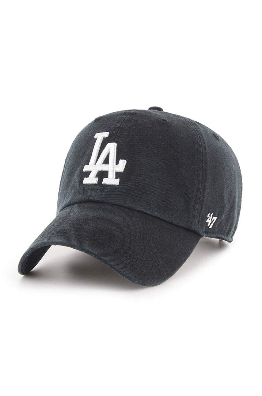 47brand Kšiltovka MLB Los Angeles Dodgers černá barva s aplikací - Pepit.cz