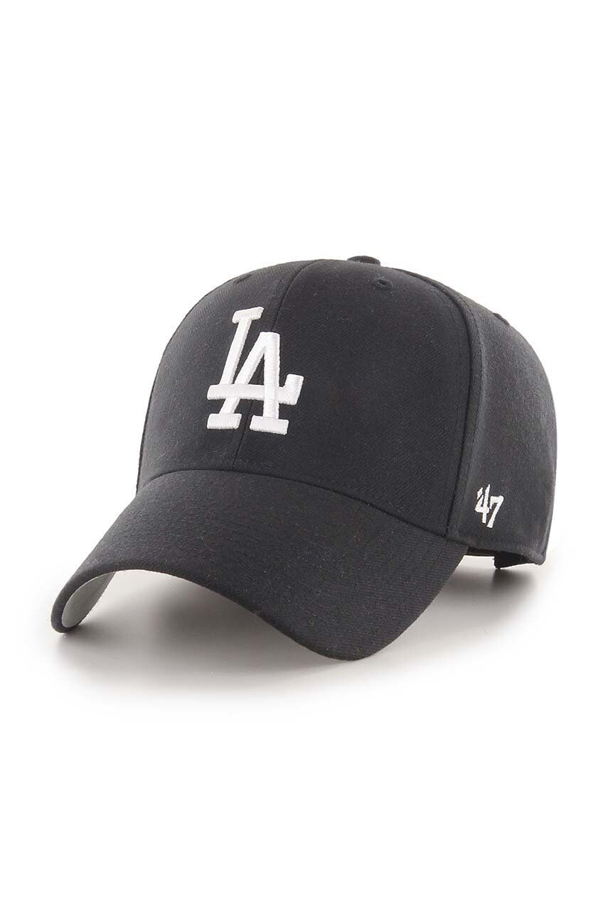 47brand Kšiltovka MLB Los Angeles Dodgers šedá barva s aplikací - Pepit.cz