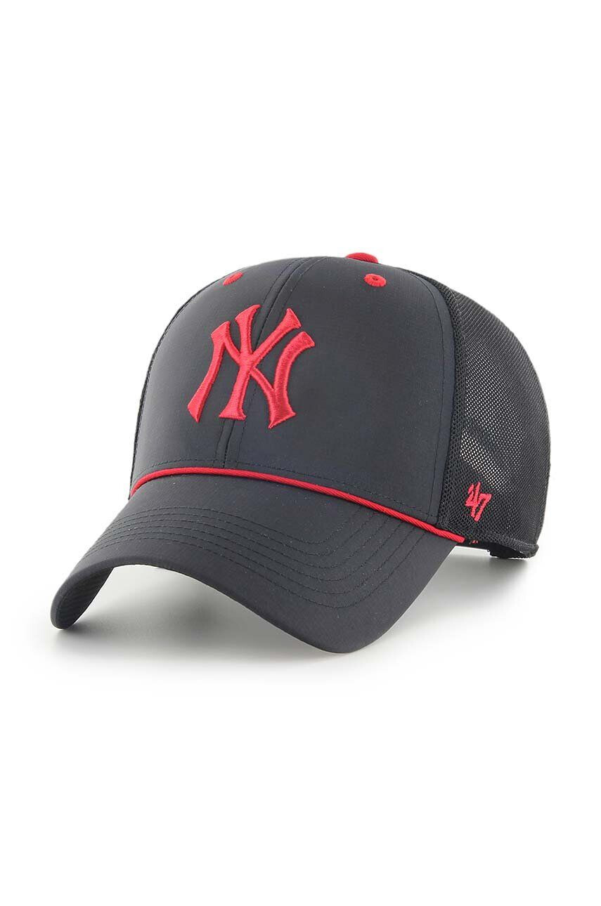 47brand Kšiltovka MLB New York Yankees černá barva s aplikací - Pepit.cz