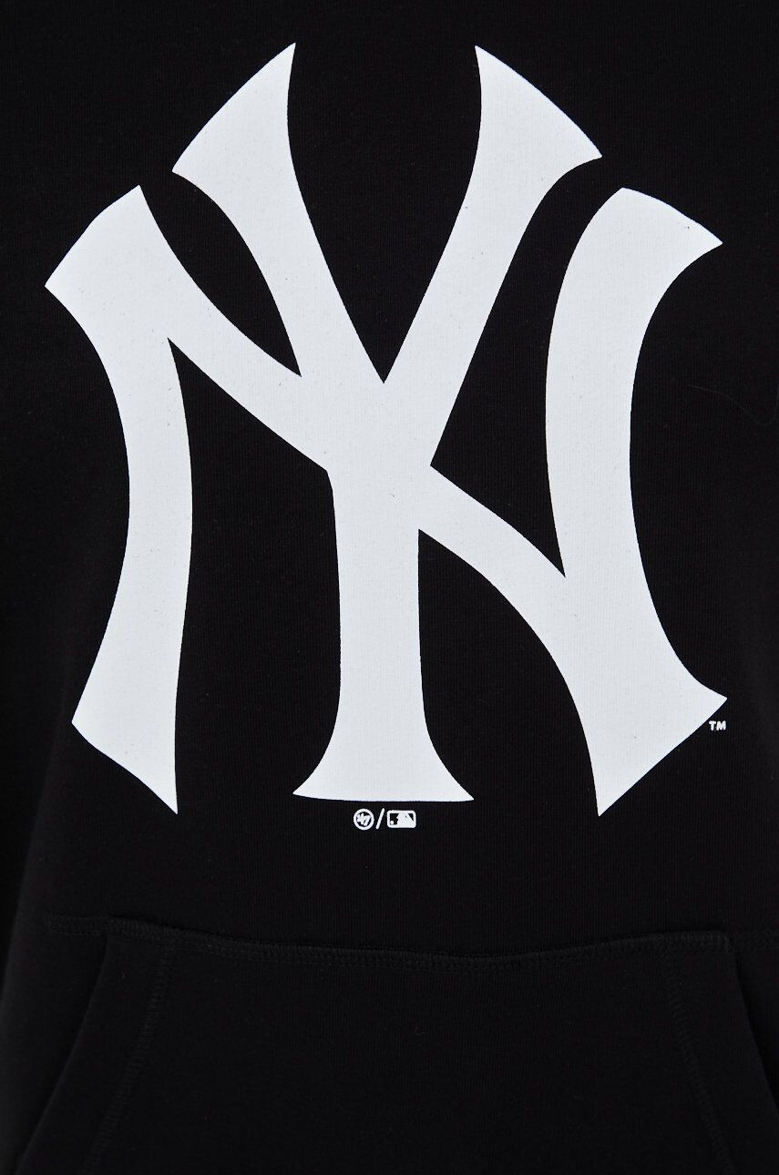 47brand Mikina Mlb New York Yankees černá barva s potiskem - Pepit.cz