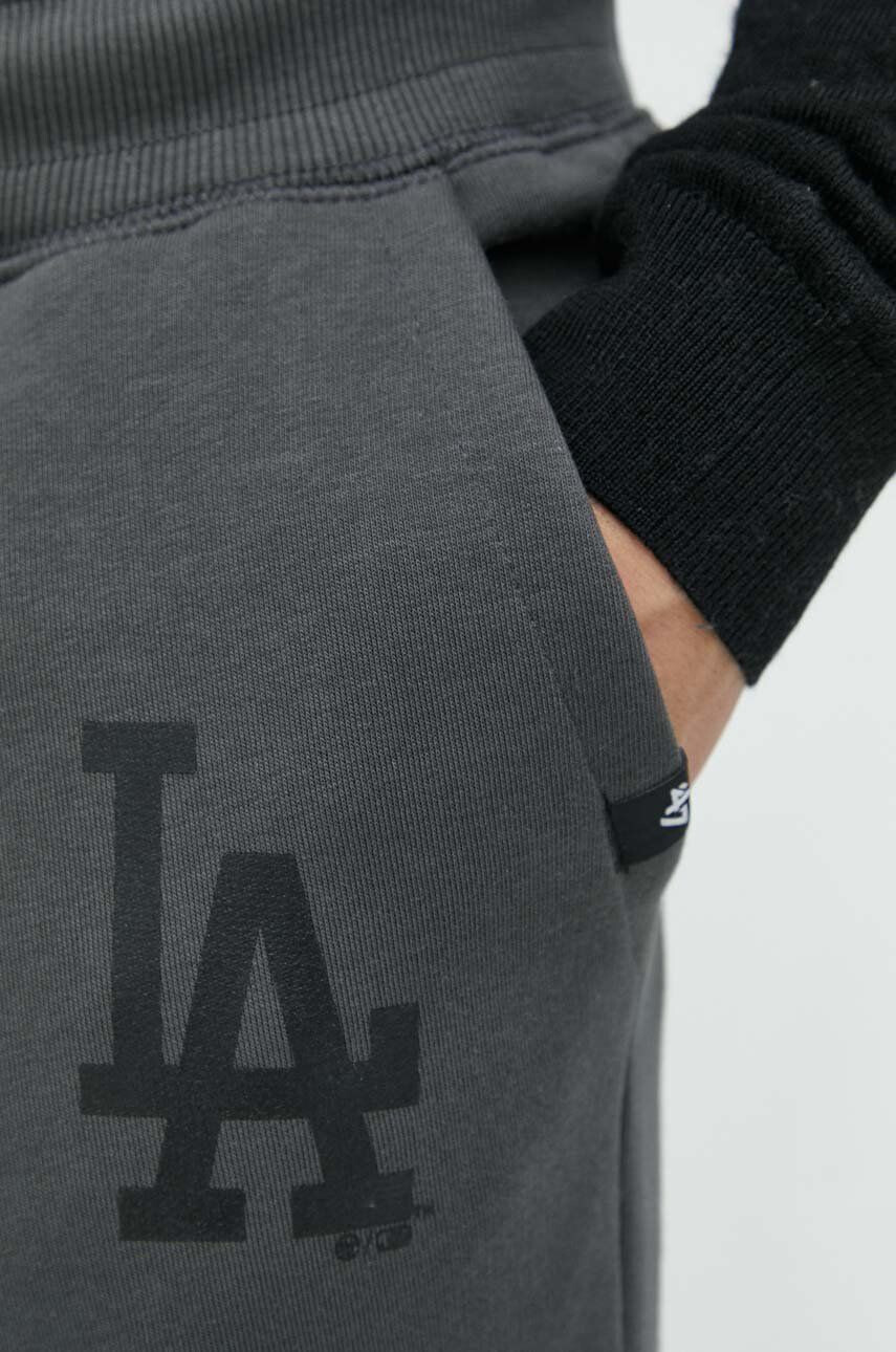 47brand Tepláky Mlb Los Angeles Dodgers pánské šedá barva s potiskem - Pepit.cz