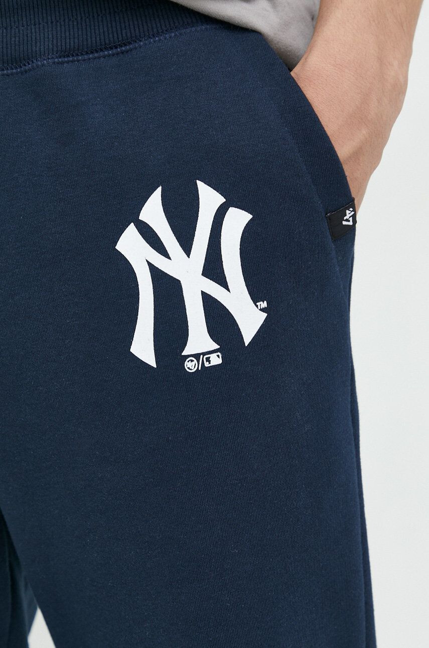 47brand Tepláky Mlb New York Yankees pánské tmavomodrá barva s potiskem - Pepit.cz