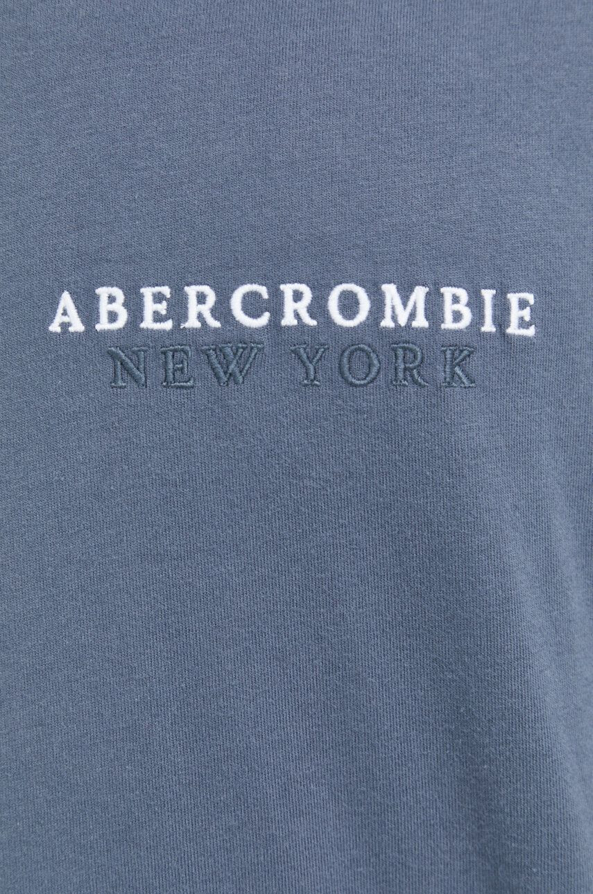 Abercrombie & Fitch Bavlněné tričko šedá barva - Pepit.cz