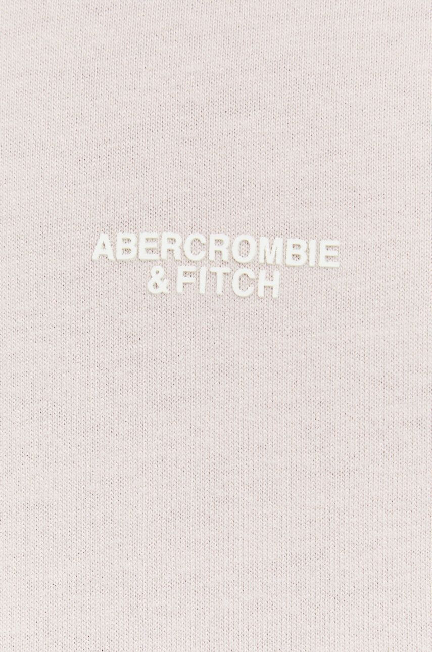 Abercrombie & Fitch Bavlněné tričko růžová barva s potiskem - Pepit.cz