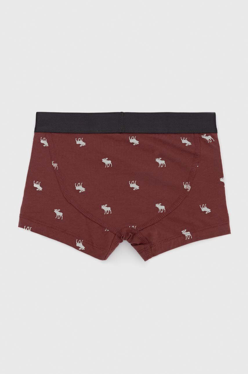 Abercrombie & Fitch Dětské boxerky 5-pack vínová barva - Pepit.cz