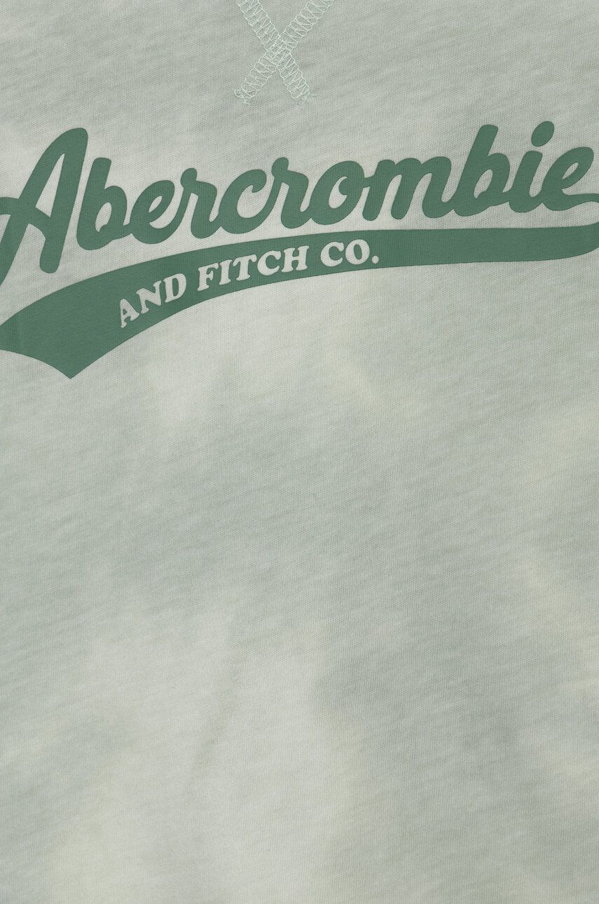 Abercrombie & Fitch Dětské tričko zelená barva - Pepit.cz