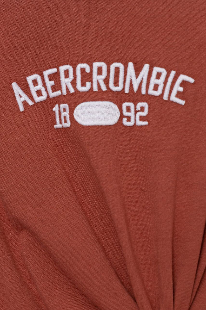 Abercrombie & Fitch Dětské tričko červená barva - Pepit.cz