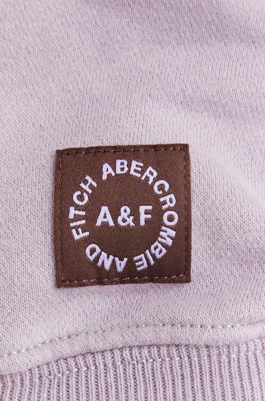 Abercrombie & Fitch Mikina pánská růžová barva s kapucí hladká - Pepit.cz