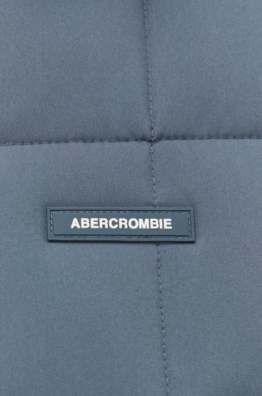 Abercrombie & Fitch Péřová vesta šedá barva - Pepit.cz