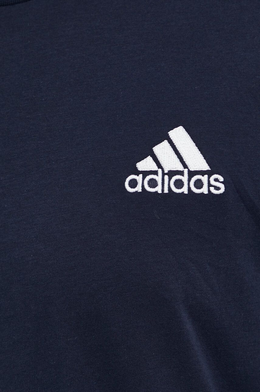 adidas Bavlněné tričko tmavomodrá barva - Pepit.cz