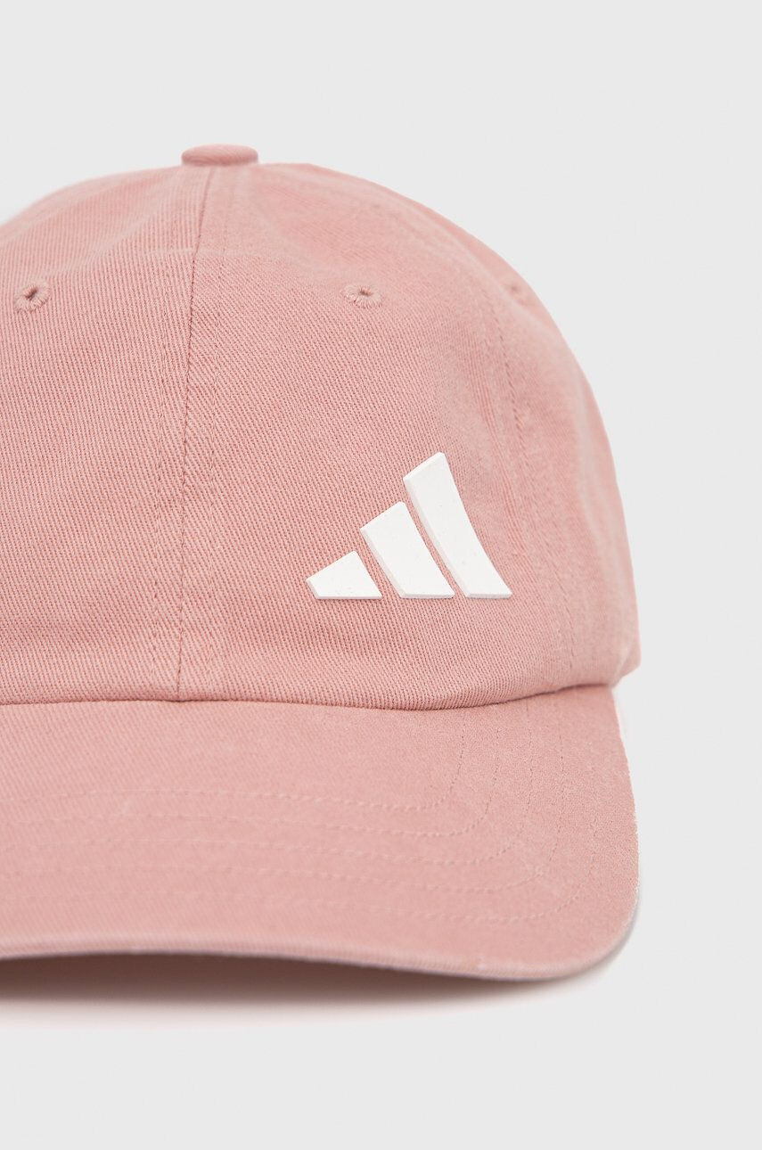 adidas Bavlněná čepice HD7305 růžová barva s aplikací - Pepit.cz