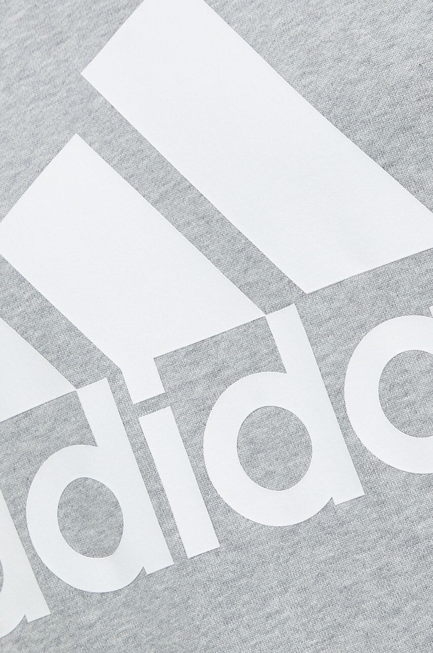 adidas Bavlněná mikina pánská šedá barva s potiskem - Pepit.cz