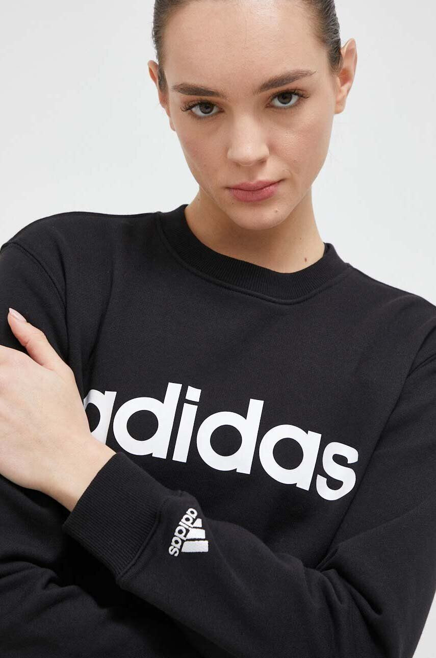 adidas Bavlněná mikina pánská šedá barva melanžová - Pepit.cz