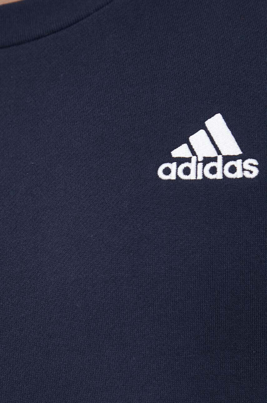 adidas Bavlněná mikina pánská černá barva s aplikací - Pepit.cz