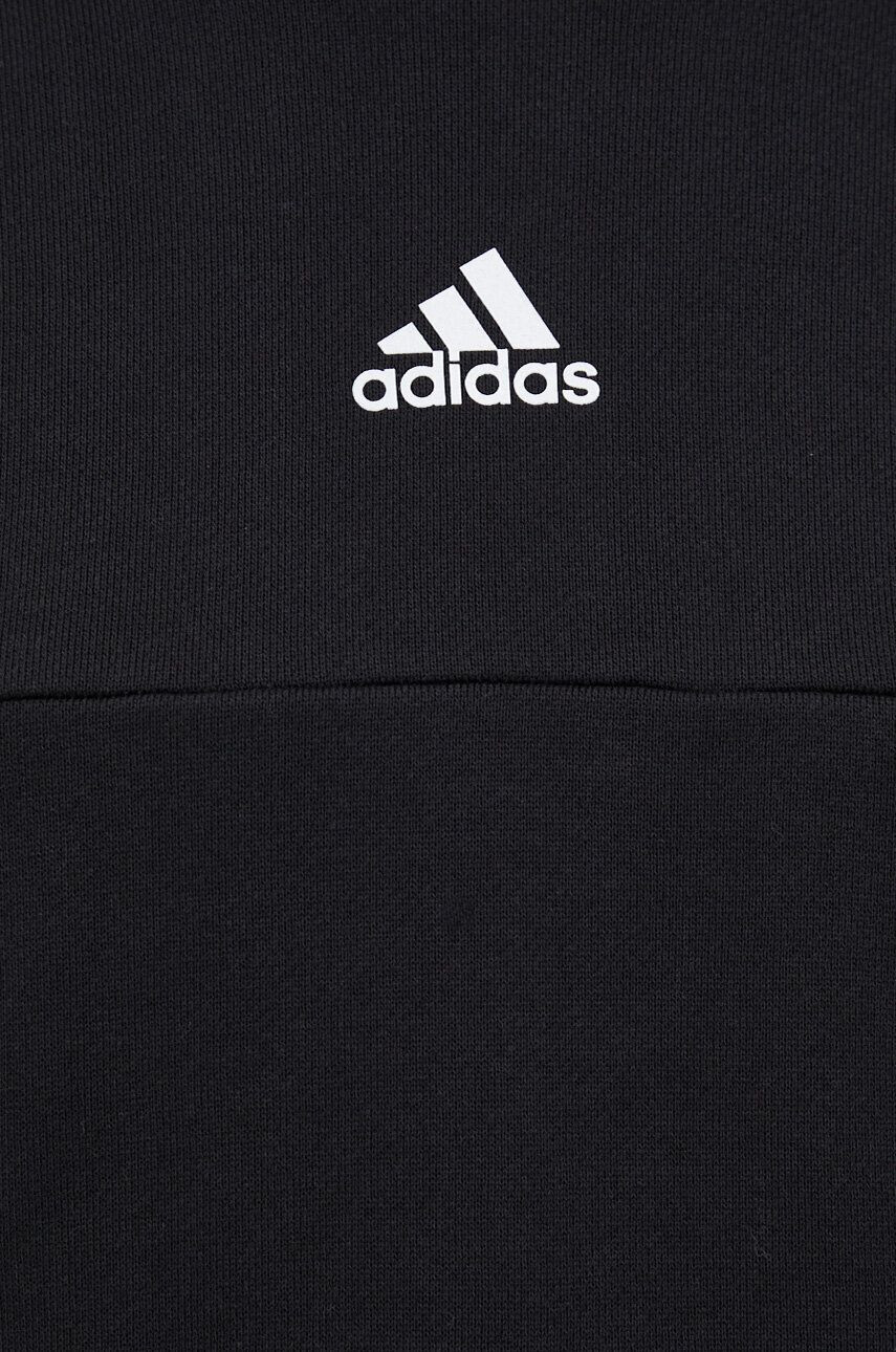 adidas Bavlněná mikina pánská černá barva vzorovaná - Pepit.cz