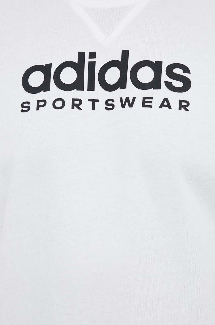 adidas Bavlněné tričko bílá barva - Pepit.cz