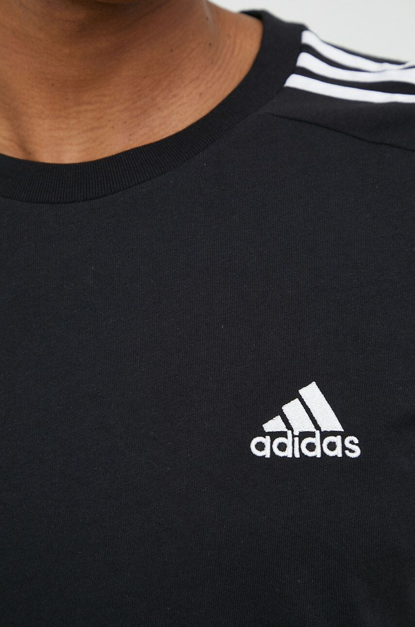 adidas Bavlněné tričko tmavomodrá barva s potiskem - Pepit.cz