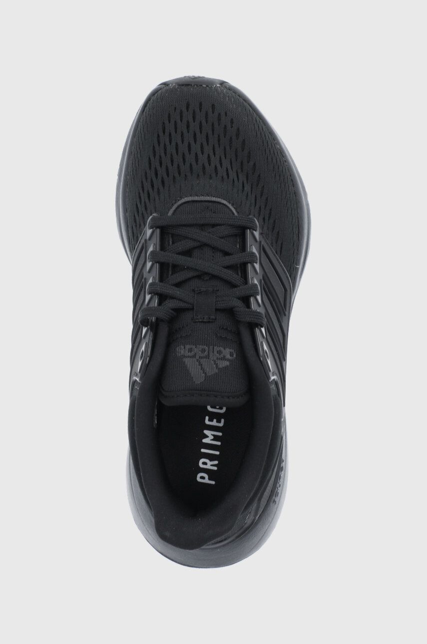 adidas Boty EQ21 Run H00545 černá barva na plochém podpatku - Pepit.cz