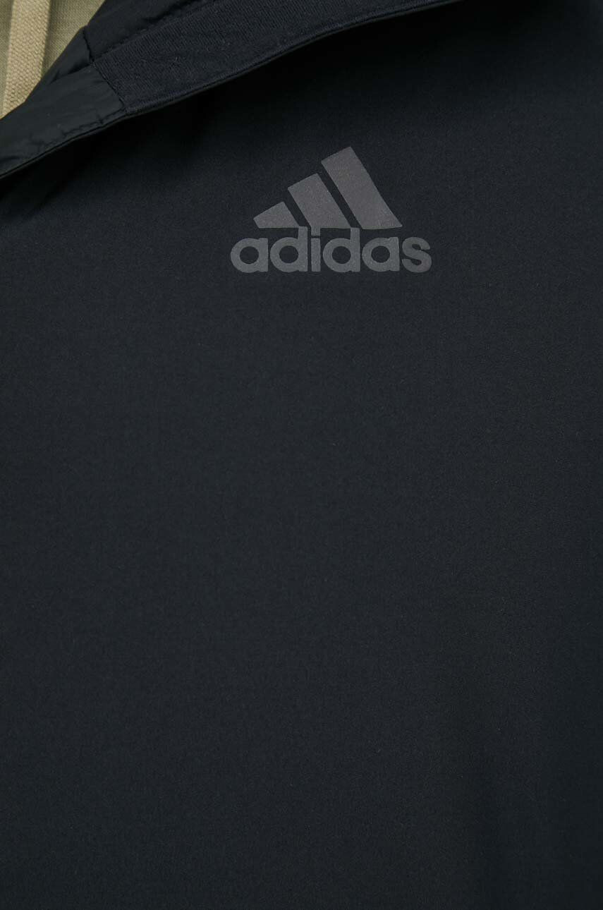 adidas Bunda pánská černá barva přechodná - Pepit.cz