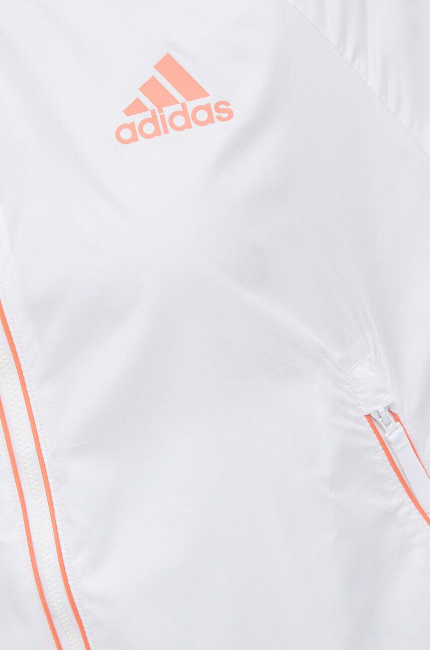 adidas Bunda dámská bílá barva přechodná oversize - Pepit.cz