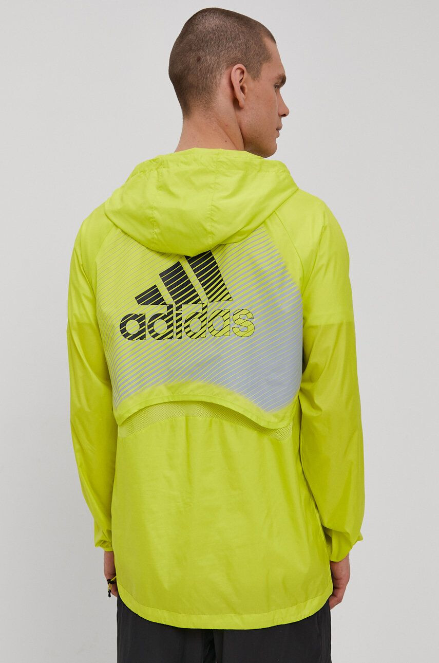 adidas Bunda pánská tmavomodrá barva zimní - Pepit.cz