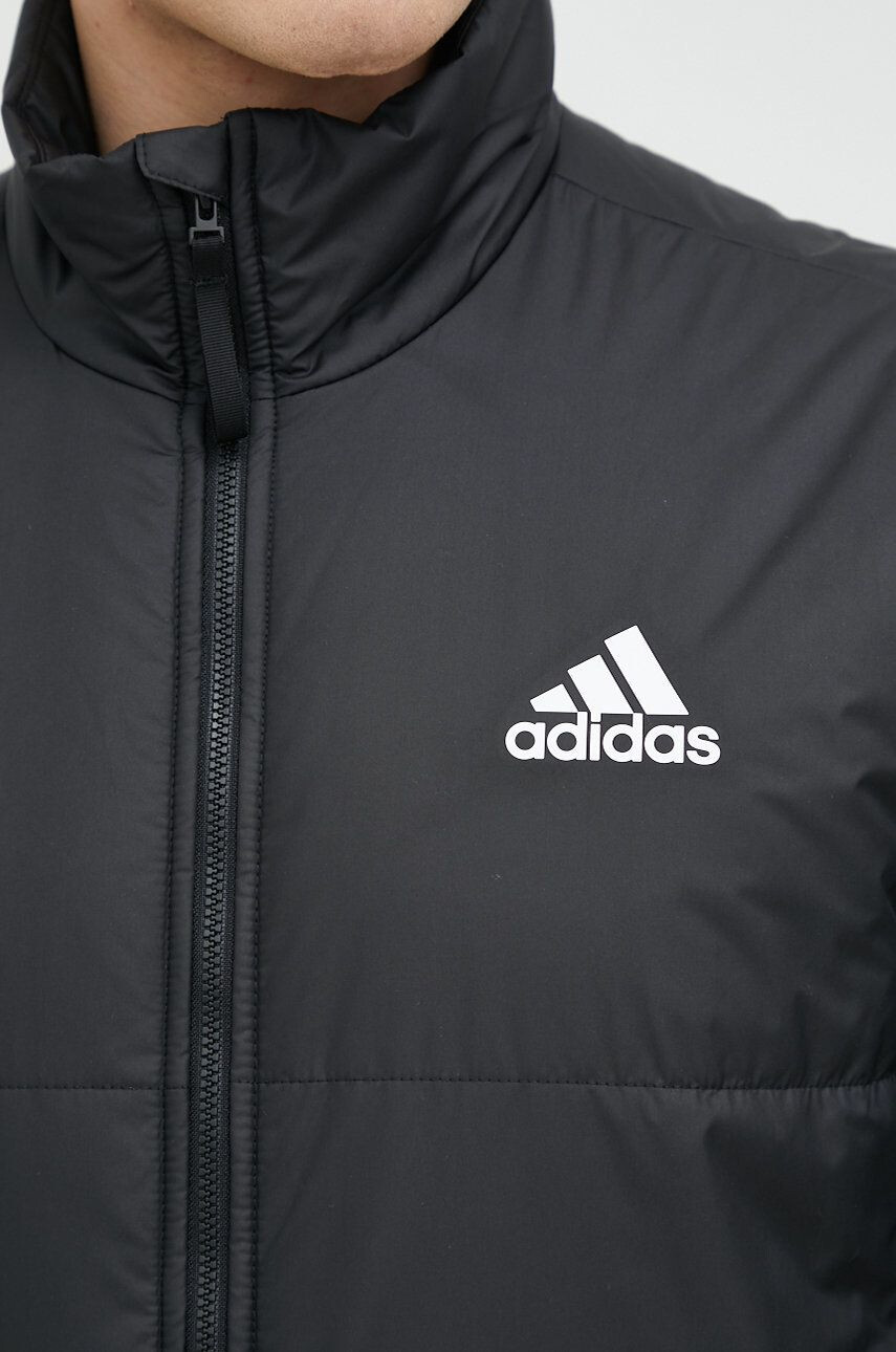 adidas Bunda pánská černá barva zimní - Pepit.cz