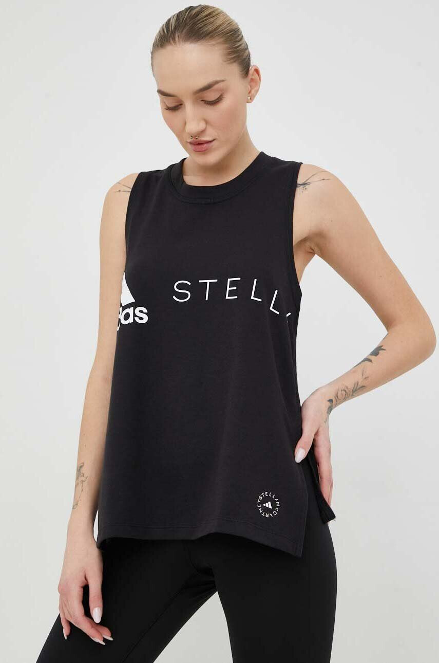 adidas by Stella McCartney Top dámský fialová barva - Pepit.cz