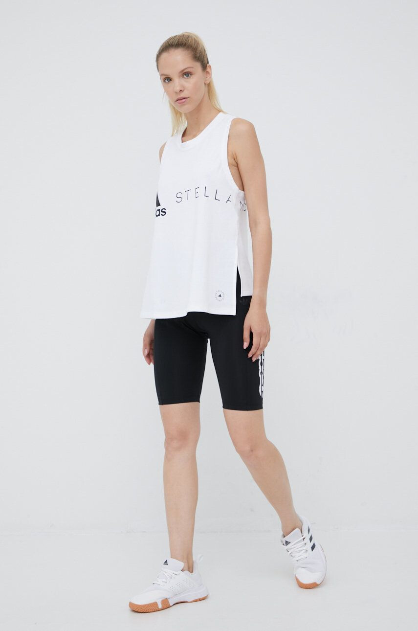 adidas by Stella McCartney Tréninkový top HA8972 bílá barva - Pepit.cz