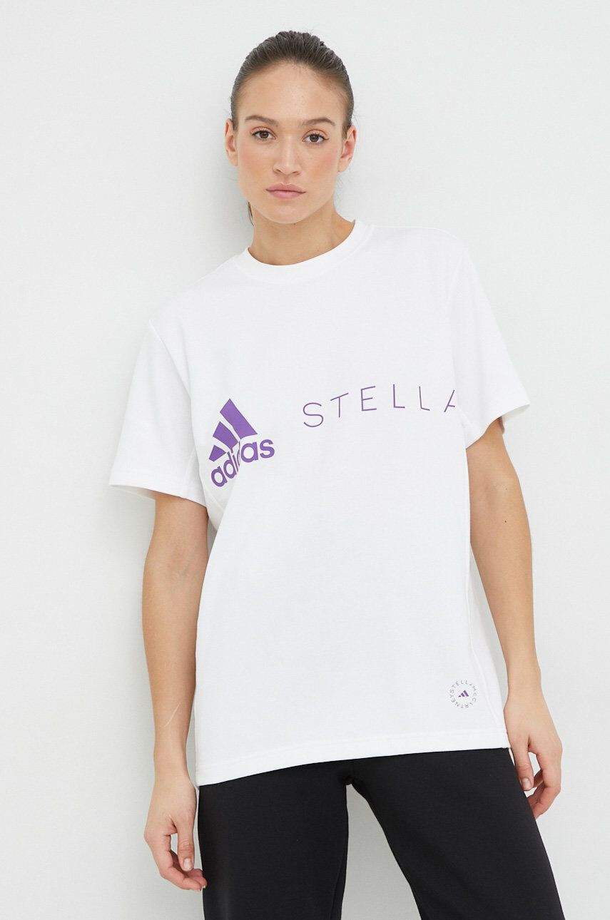 adidas by Stella McCartney Tričko bílá barva - Pepit.cz