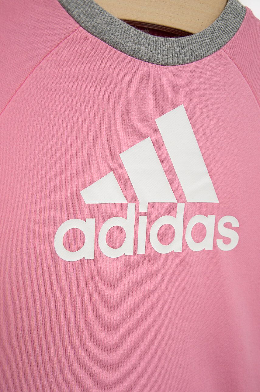 adidas Dětská tepláková souprava růžová barva - Pepit.cz