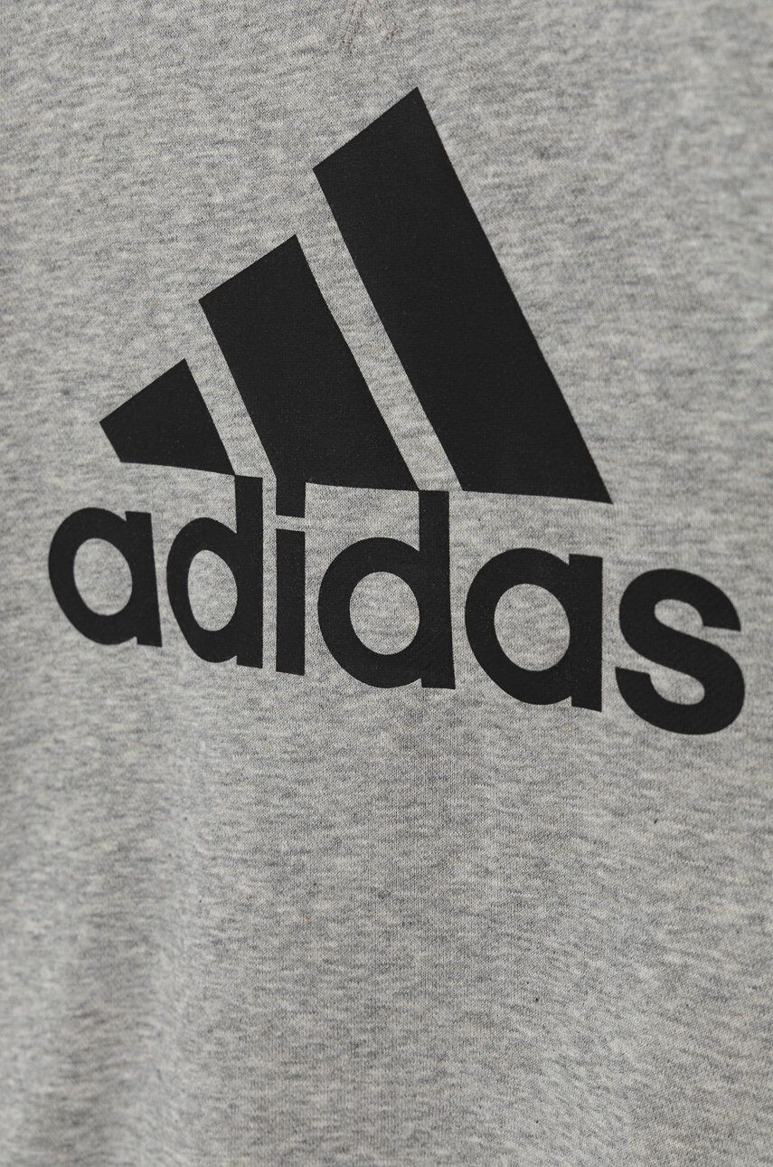 adidas Dětská mikina GS4273 šedá barva melanžová - Pepit.cz