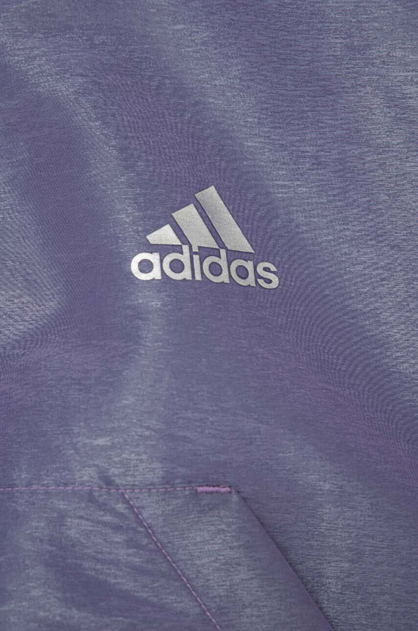 adidas Dětská mikina G D WV HD HLFZP fialová barva s kapucí hladká - Pepit.cz