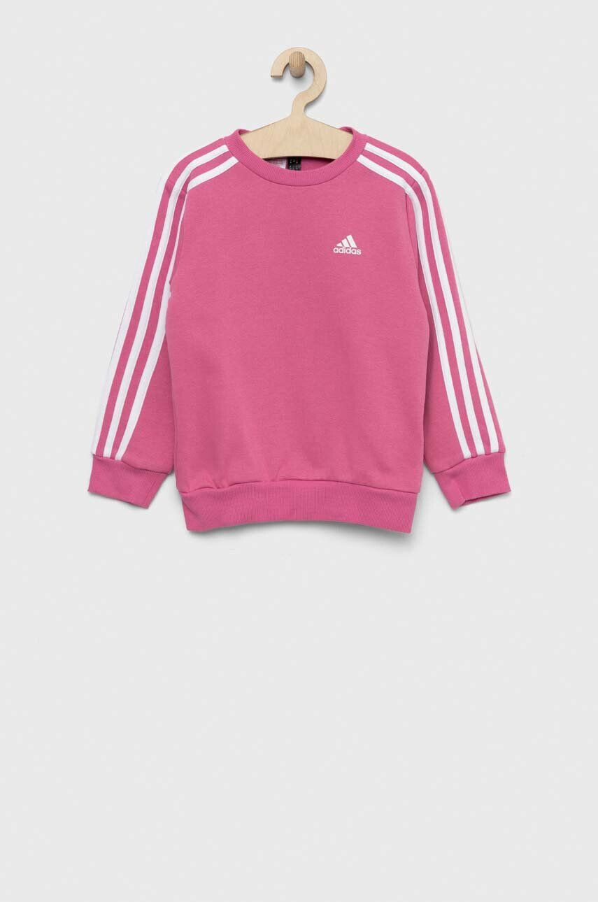 adidas Dětská mikina LK 3S FL fialová barva hladká - Pepit.cz