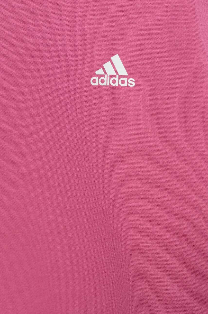 adidas Dětská mikina LK 3S FL fialová barva hladká - Pepit.cz