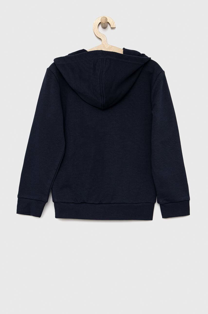 adidas Dětská mikina U BL 2 HOODIE tmavomodrá barva s kapucí s potiskem - Pepit.cz