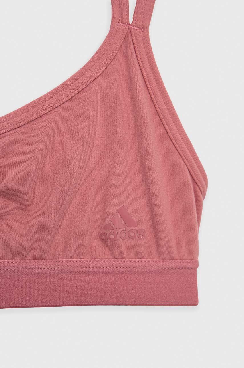 adidas Dětská sportovní podprsenka G YOGA růžová barva - Pepit.cz