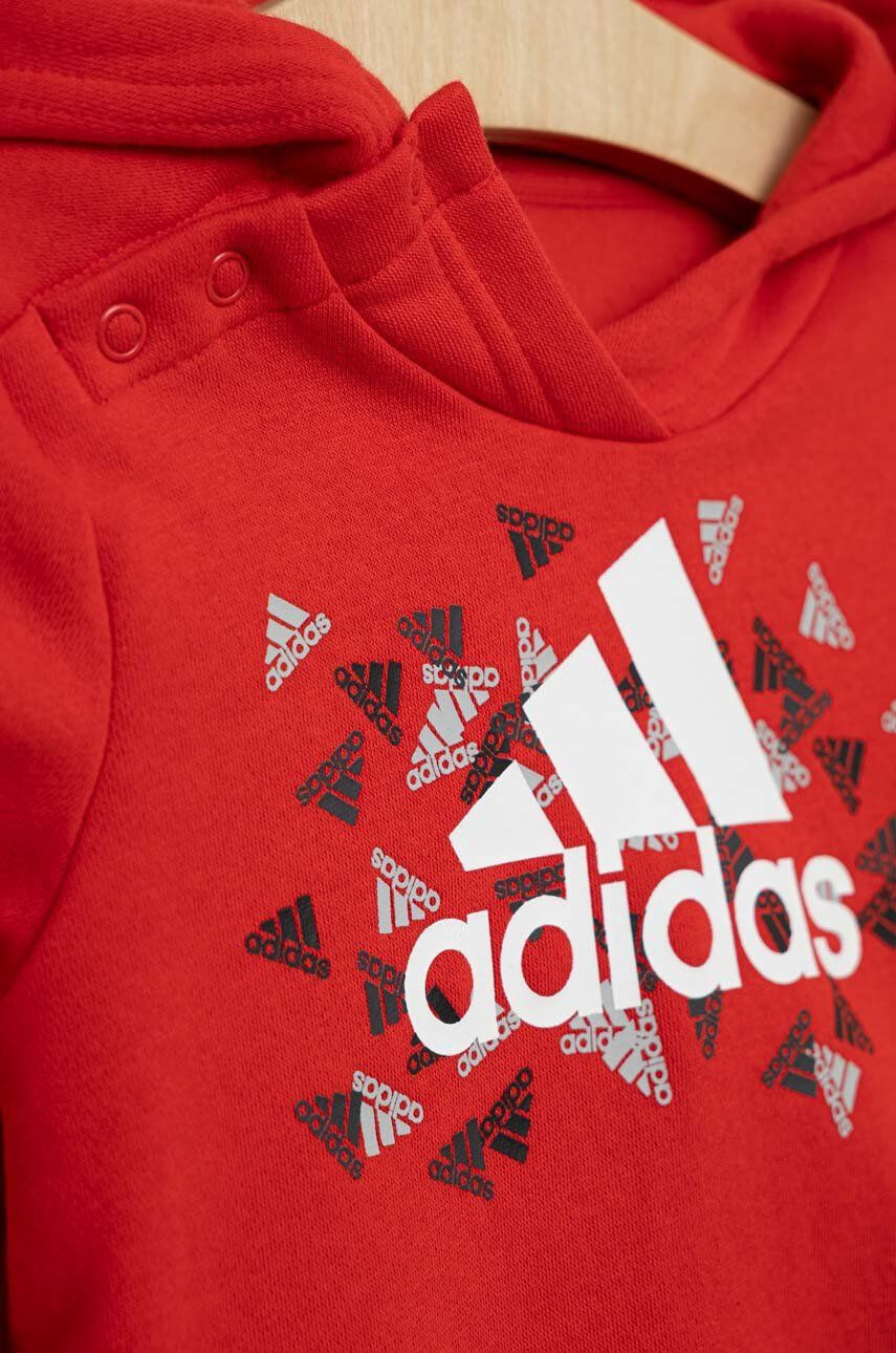 adidas Dětská tepláková souprava červená barva - Pepit.cz