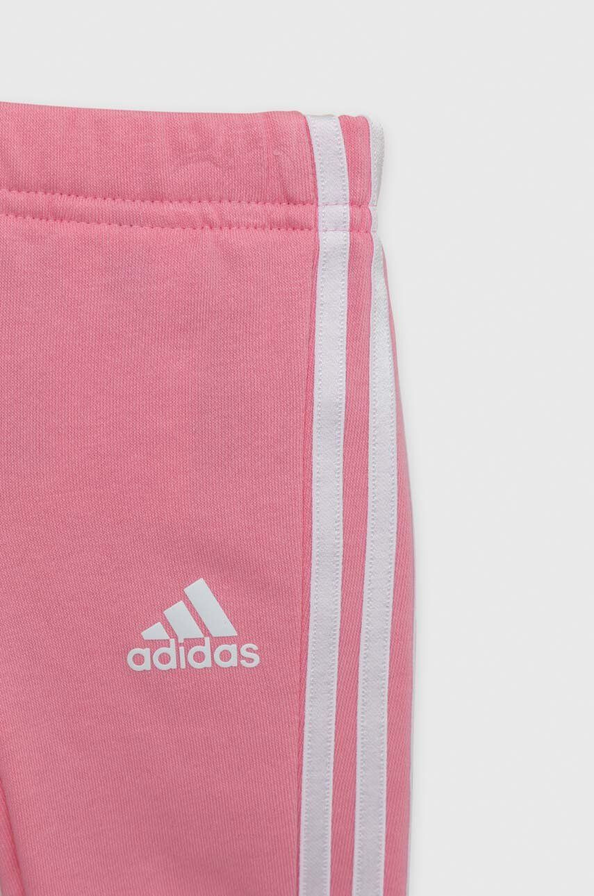 adidas Dětská tepláková souprava I 3S CB FT JOG růžová barva - Pepit.cz