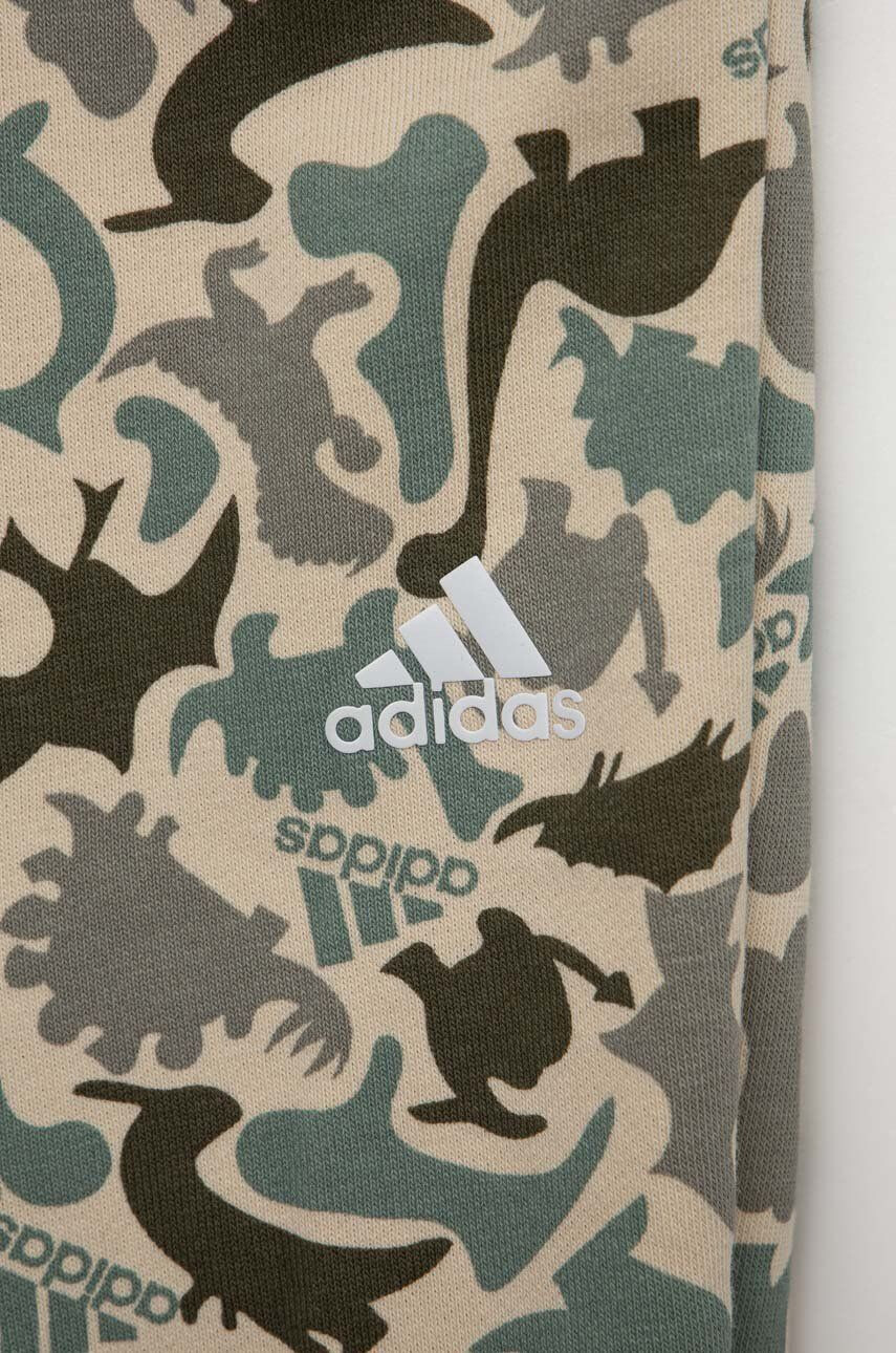 adidas Dětská tepláková souprava I AOP FT béžová barva - Pepit.cz