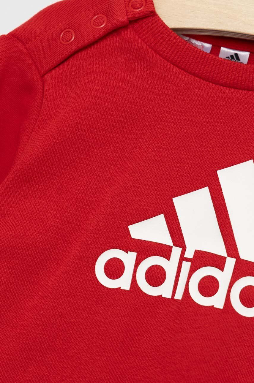 adidas Dětská tepláková souprava I BOS červená barva - Pepit.cz