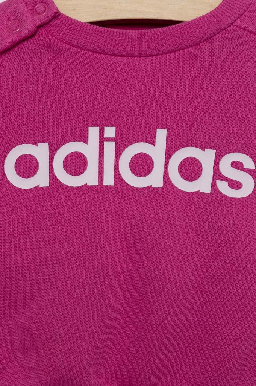 adidas Dětská tepláková souprava I LIN FL růžová barva - Pepit.cz