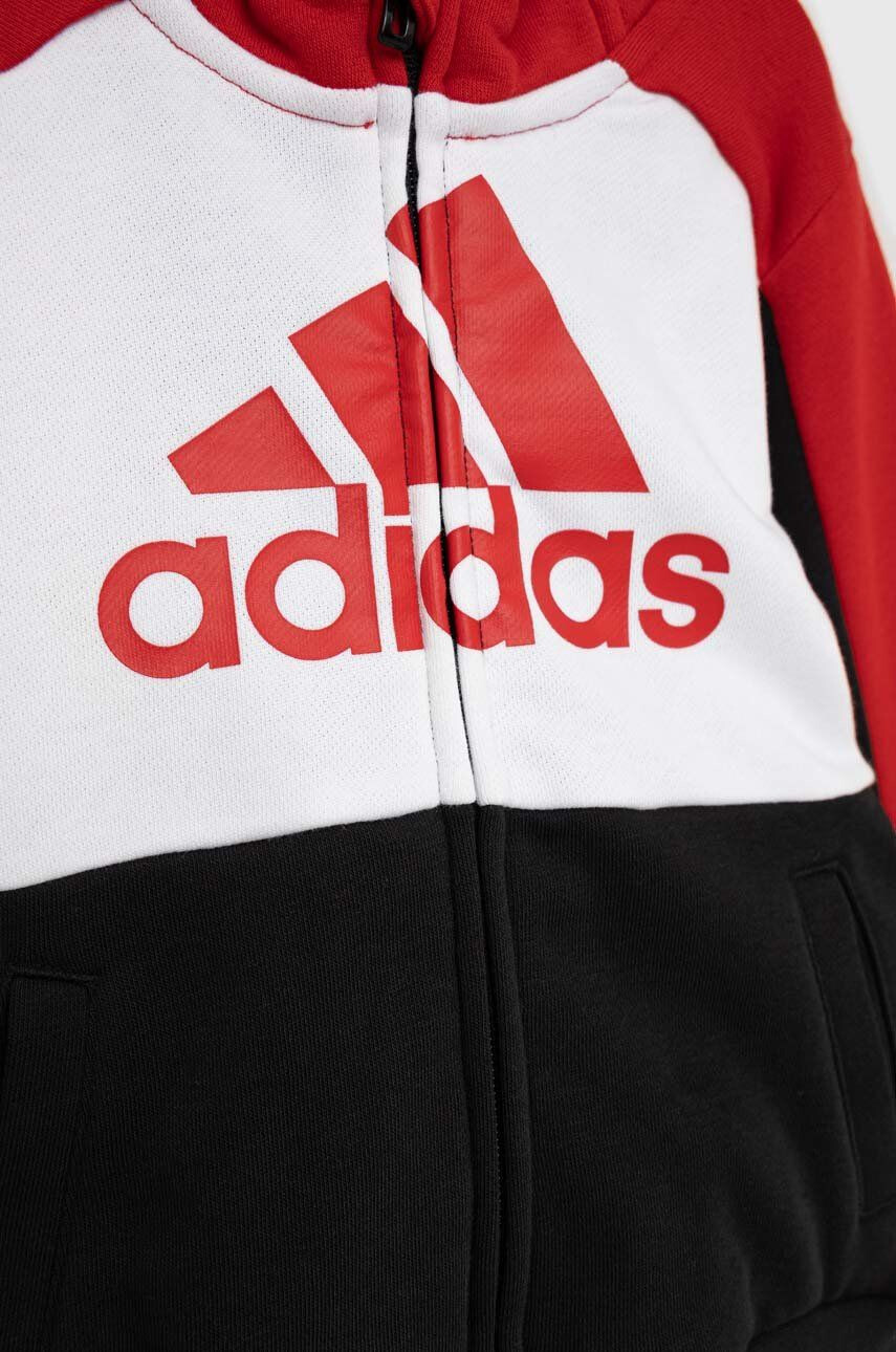 adidas Dětská tepláková souprava LK BOS TS červená barva - Pepit.cz