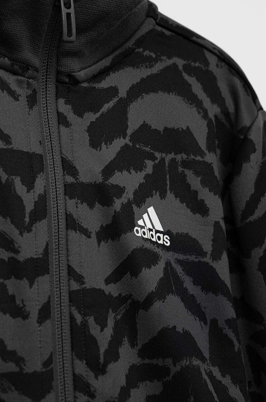 adidas Dětská tepláková souprava U FT TRACK SUIT šedá barva - Pepit.cz