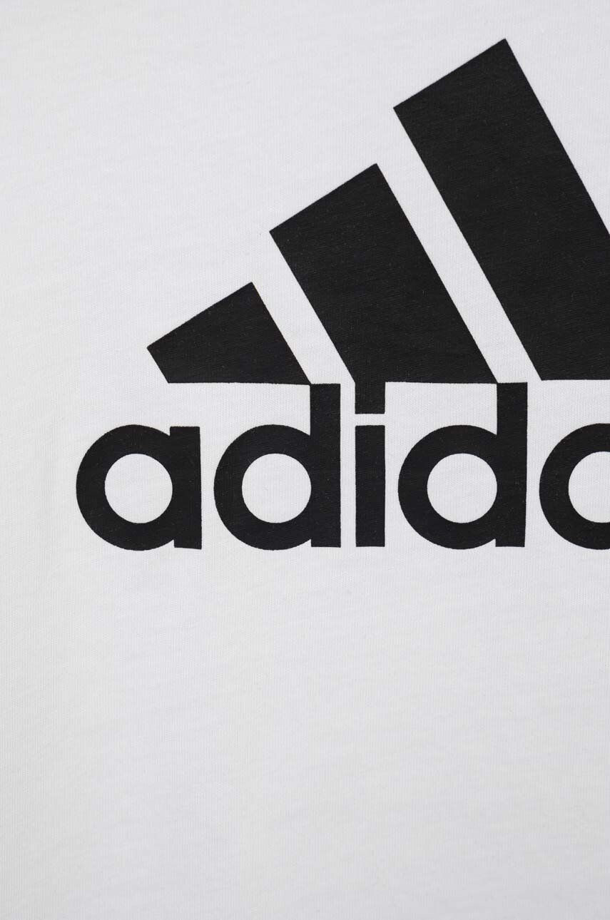 adidas Dětské bavlněné tričko G BL bílá barva - Pepit.cz