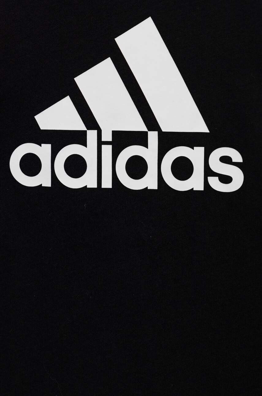 adidas Dětské bavlněné tričko LK BL CO černá barva s potiskem - Pepit.cz