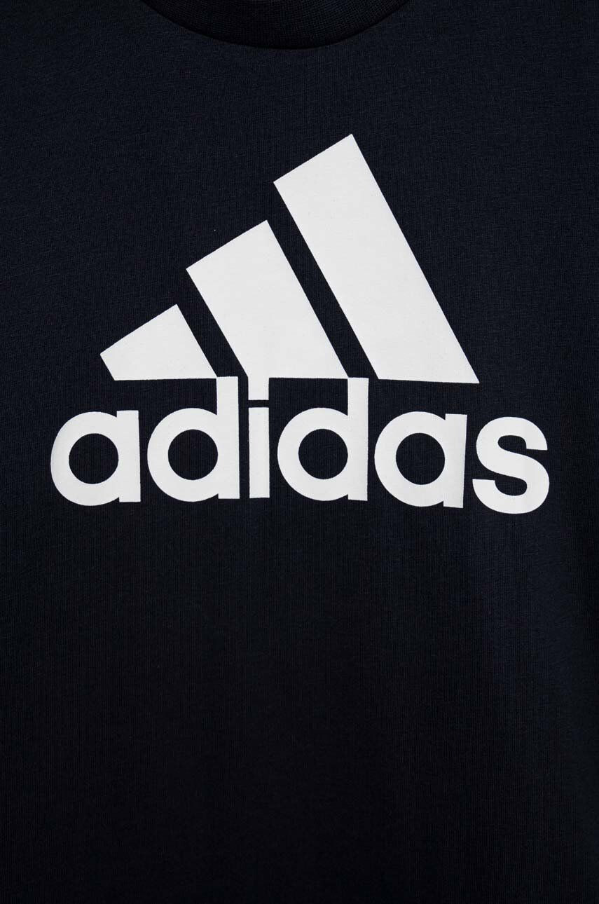 adidas Dětské bavlněné tričko U BL tmavomodrá barva s potiskem - Pepit.cz