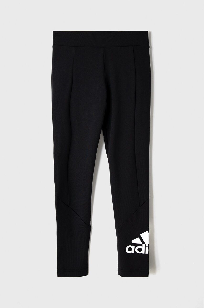 adidas Dětské legíny GN1438 černá barva s potiskem - Pepit.cz